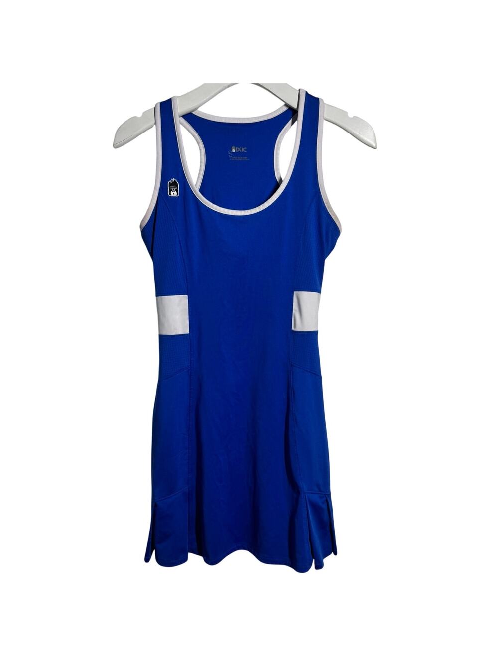 DUC Tennis Golf Pickleball Dress S Blue Racerback Athletic Pockets Performance